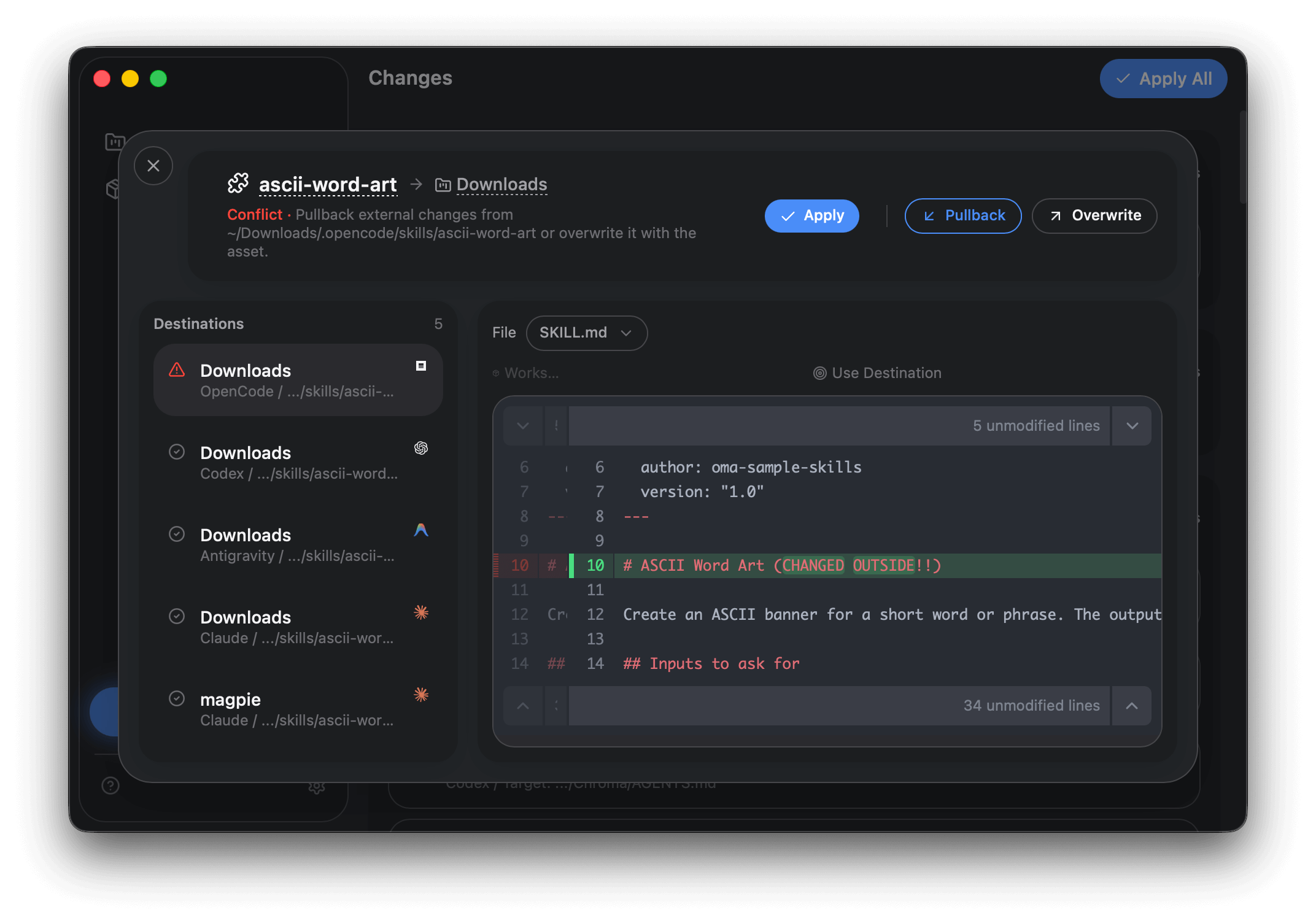 Preview pullback resolution